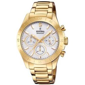 FESTINA Klok F20400/1, goud, klassiek, Goud, Klassiek