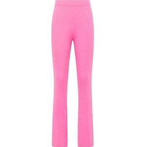 swirlie Pantalon en tricot blonda pour femme, rose, M-L