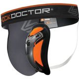 ShockDoctor - Beschermende toque met Ultra Carbon Flex Cup voor heren, grijs/zwart, maat L (86,4 - 91,4 cm)