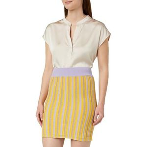 SIDONA Mini-jupe en tricot pour femme 11026973-SI01, lilas, multicolore, M, Lilas, multicolore, M