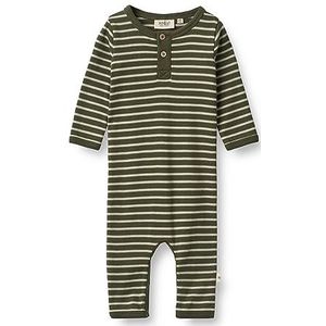 Wheat Pyjama unisexe pour bébé et tout-petit, 4076 Dark Green Stripe, 86