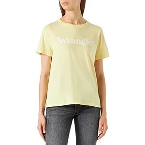 Wrangler Klassiek dames T-shirt, citroen merengue