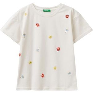 United Colors of Benetton T-shirt pour filles et filles, Crème 0z3, 122