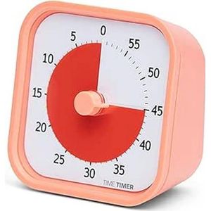 Time Timer Homemodus - 60 minuten visuele timer Home Edition – voor het studiegereedschap voor thuisbenodigdheden, timer voor kinderbureau en vergaderingen, met stille werking