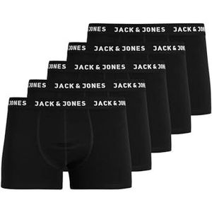JACK&JONES JUNIOR Jachuey Trunks 5 Pack Noos Jnr Boxershorts voor jongens, zwart/zwart