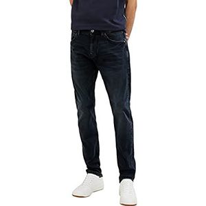 TOM TAILOR Troy Slim heren jeans, 10170 - Blue Black Denim, 40W/34L, 10170 - blauw zwart denim