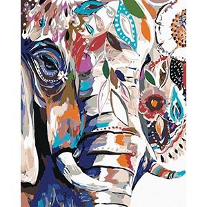 Zuty 1413222 Schilderen op nummer, olifant, 80 x 100 cm, zonder spieraam