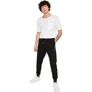 Trendyol Heren Trainingsbroek Skinny Fit Regular Fit Zwart S, zwart.