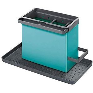 Metaltex gootsteenorganizer, 24 x 12,5 x 14 cm, turquoise