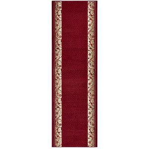 Hanse Home Vloerkleed, laagpolig, loper, velours, 80 x 250 cm, rood