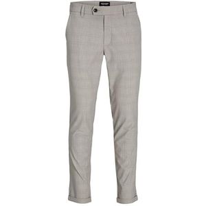 JACK & JONES Jpstmarco Jjconnor Noos chinobroek voor heren, Oxford Tan/details: geruit