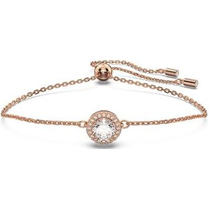 Swarovski Constella armband, ronde snit, wit, roségoud verguld, Steen