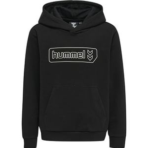 hummel Hmltomb Shirt met capuchon, zwart, 104 uniseks, kinderen, zwart.