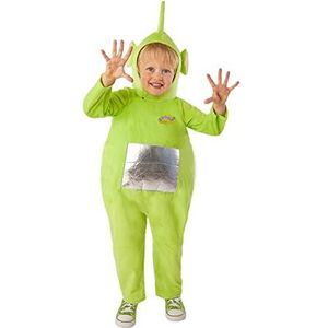 Smiffys 51577T2 Dipsy kostuum van de Teletubbies, officieel gelicentieerd, uniseks, groen, kinderen van 3 tot 4 jaar