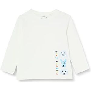 s.Oliver T-shirt, langarm T-shirt, lange mouwen voor kinderen, wit, 92, Wit.