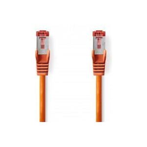 NEDIS Câble Cat 6 | Connecteur RJ45 (8P8C) | Fiche RJ45 (8P8C) | SF/UTP | 1.00 m | Rond | PVC LSZH | Orange | Sac en plastique
