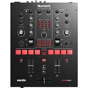 Numark Scratch - 2-weg mixer voor Scratch met DJ-serato (meegeleverd) met Crossfader Innofader, DVS-licentie, 6 directe toegang-effectkeuzes, pads en 24-bits geluidskwaliteit