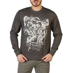 Marvel Band of Heroes Sweatshirt voor heren, donkergrijs gemêleerd