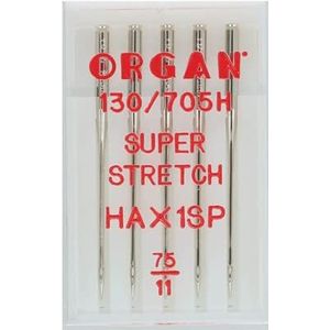 Organ Needles 5435075 machinenaalden maat 75/11 zilver