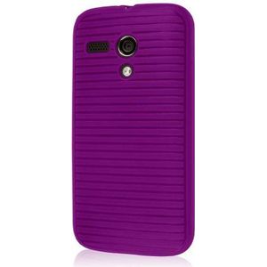 Empire Gruve beschermhoes voor Motorola Moto G (TPU, incl. displaybeschermfolie), violet