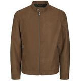 JACK&JONES Jjerocky Clean Jacket Noos Herenjas, cognac/detail: FAKE SUEDE