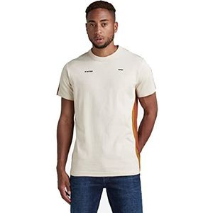 G-STAR RAW, Heren T-Shirt Tape Colorblock Loose, meerkleurig (Dk Talc/Auburn Color Block C336-d014)