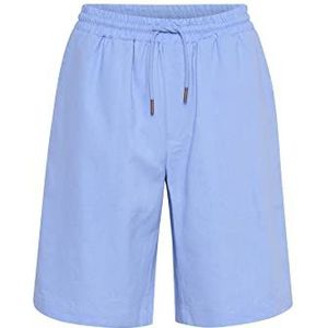 Cream Dames Shorts Casual Below Kneetie Taille, vista blauw