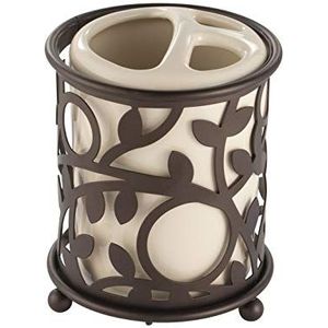 iDesign 86641EU Vine Tandenborstelhouder Vanilla/Brons