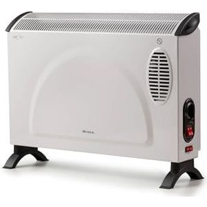 Ariete 8210 convector, 800 W-200 W, 3 standen, instelbare thermostaat, oververhittingsbeveiliging, stil, wit
