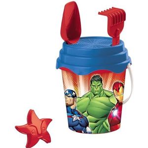 Mondo Toys Marvel Avengers Bucket Renew Toys strandset met emmer, harkschep, zeef, vorm, gieter inbegrepen, 28431
