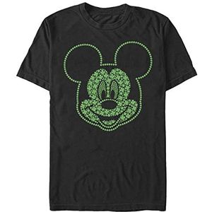Disney Mickey-Micky Shamrocks Organic, korte mouwen, zwart, M, SCHWARZ