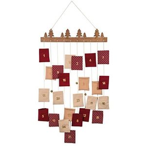 Rayher Adventskalender hangend gemengde kleuren 44 x 95 cm envelop 1 set 46656999 kleurrijk normaal