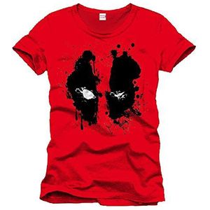 Marvel Mepoolxts007 T-shirt voor heren, 1 stuk, Rood