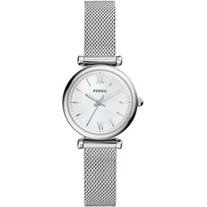 Fossil Carlie ES4432 Dameshorloge 28 mm - Zilverkleurig