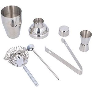 alpina Cocktailset - Cocktailshaker - in Geschenkdoos - 5-Delig - RVS