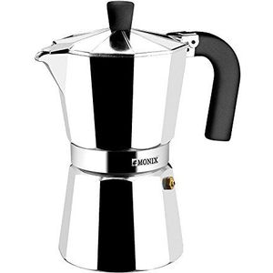 Braisogona Monix Vitro Expres koffiezetapparaat, aluminium, zilver, 3 kopjes