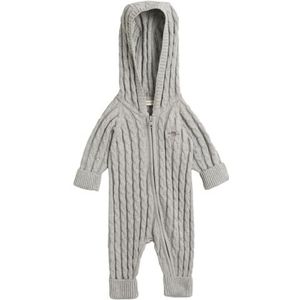 GANT Cotton Cable Shield One Piece trui voor baby's, uniseks, Lichtgrijs chinees