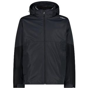 CMP Veste 3 en 1 pour homme avec capuche zippée amovible, Anthracite/noir, 56