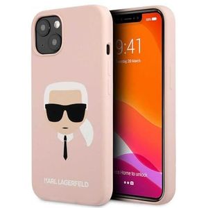 Karl Lagerfeld Ikonik Karls Head siliconen beschermhoes iPhone 13 Mini (rood)