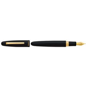 Esterbrook Estie Ebony Oversized vulpen van acryl met verchroomd beslag (B), E176-B, zwart, lengte 133,8 mm