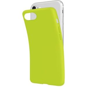 SBS Beschermhoes voor iPhone SE 2022/2020/8/7, zuurgroen, groen, pantone 2297 C, zacht, flexibel, krasbestendig, dun, comfortabel om in je tas te houden, compatibel met draadloos opladen