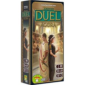 Asmodee - 7 Wonders Duel: Agora, uitbreiding tafelspel, editie in het Italiaans, 8039