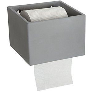 House Doctor Toiletpapierhouder Cement grijs 15 x 14,7 cm