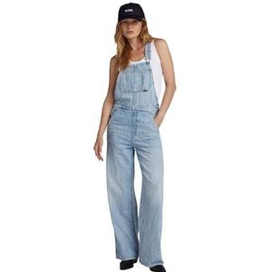 G-STAR Straight Leg Latzhose Jumpsuit voor dames, Blauw (Sun Faded Cloud D24398-D536-G339)