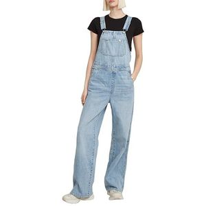 G-STAR Straight Leg Latzhose Jumpsuit voor dames, Blauw (Sun Faded Cloud D24398-D536-G339)