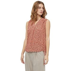 DESIRES Bia Mouwloze blouse voor dames, 0510p Melon Peach Print