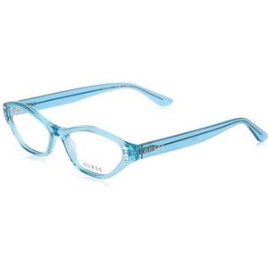 Guess Gu2968 zonnebril voor dames, turkoois blauw, glanzend effect