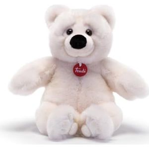Trudi Joel Ivoor teddybeer cadeau voor Kerstmis, verjaardag en Valentijnsdag. Pluche ijsbeer | 24 x 38 x 18 cm Taglia M | Klassieke teddybeer | Modello 25634