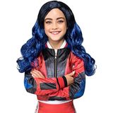 Smiffys Disney Descendants Evie 51595 Officieel gelicentieerde Disney-pruik voor meisjes, blauw, Eén maat