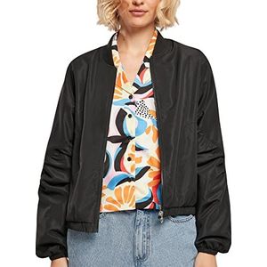 Urban Classics Damesjas Recyled Batwing Bomber, zwart.